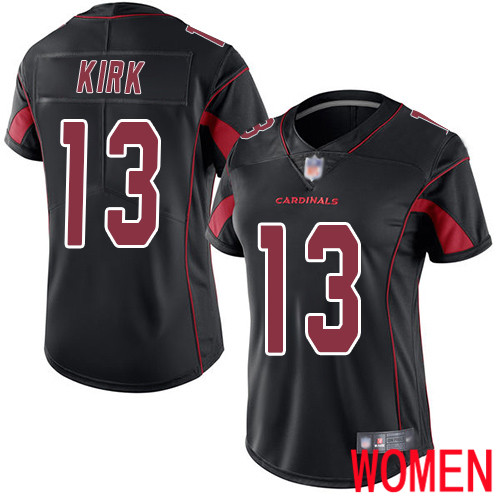 Arizona Cardinals Limited Black Women Christian Kirk Jersey NFL Football #13 Rush Vapor Untouchable